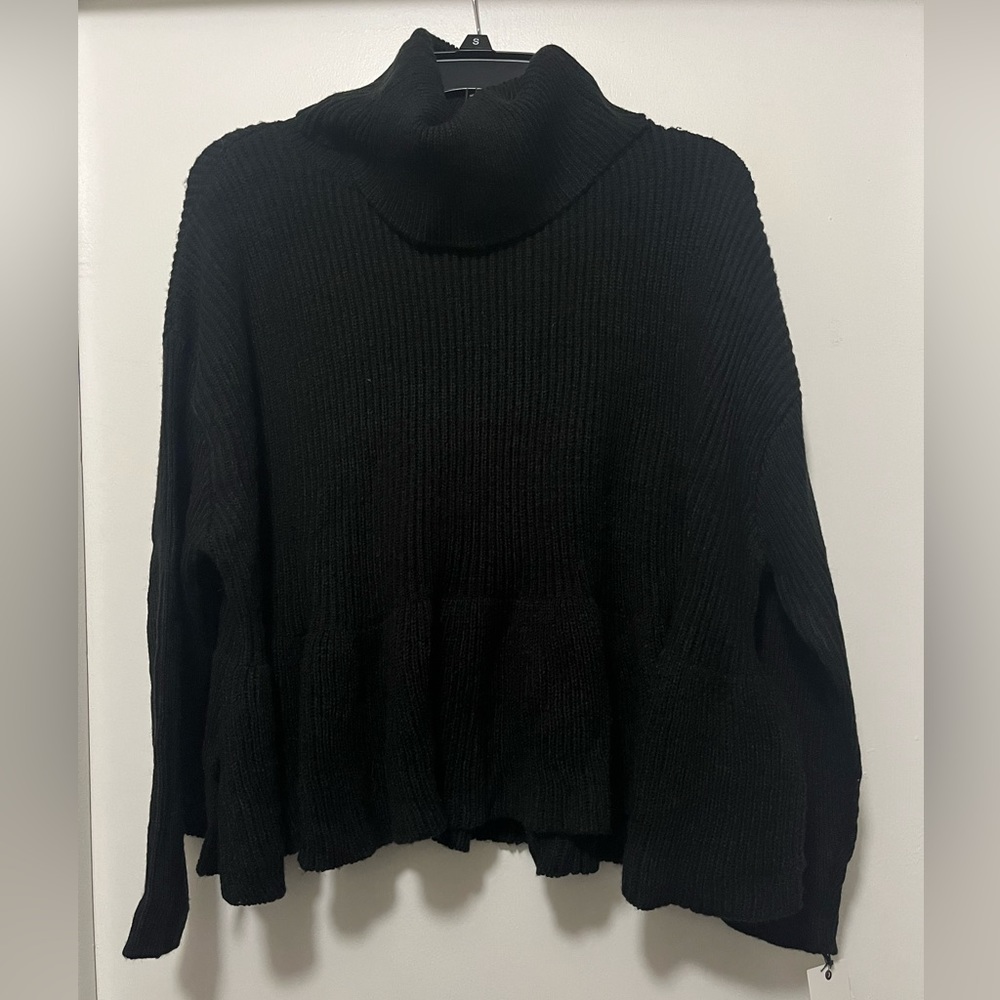 Ophelia Roe black sweater size small NWT